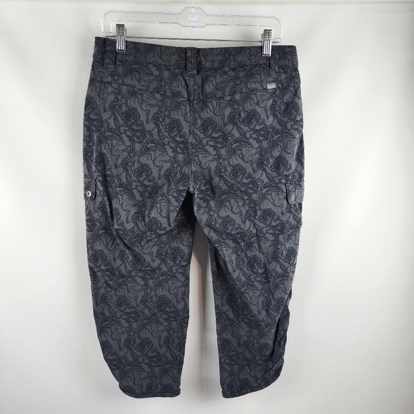 Eddie Bauer Capri Pant Women 8 Travex Gray Geometric Hiking (30x20) - Picture 7 of 10